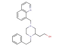 2-[1-(2-phenylethyl)-4-(8-quinolinylmethyl)-2-piperazinyl]ethanol