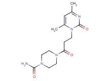4-[3-(4,6-dimethyl-2-oxopyrimidin-1(2H)-yl)propanoyl]piperazine-1-carboxamide