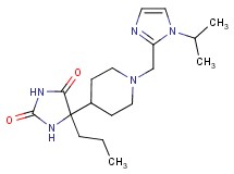 5-{1-[(1-isopropyl-1H-imidazol-2-yl)methyl]piperidin-4-yl}-5-propylimidazolidine-2,4-dione