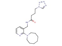 N-[(2-azocan-1-ylpyridin-3-yl)methyl]-4-(1H-tetrazol-1-yl)butanamide