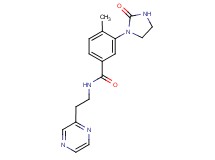 4-methyl-3-(2-oxo-1-imidazolidinyl)-N-[2-(2-pyrazinyl)ethyl]benzamide