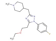 4-{[5-(2-ethoxyethyl)-1-(4-fluorophenyl)-1H-1,2,4-triazol-3-yl]methyl}-1-methylpiperidine