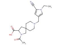 2-acetyl-8-[(5-cyano-1-ethyl-1H-pyrrol-3-yl)methyl]-2,8-diazaspiro[4.5]decane-3-carboxylic acid