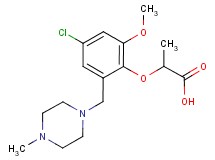 2-{4-chloro-2-methoxy-6-[(4-methylpiperazin-1-yl)methyl]phenoxy}propanoic acid