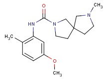 N-(5-methoxy-2-methylphenyl)-7-methyl-2,7-diazaspiro[4.4]nonane-2-carboxamide