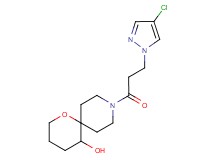 9-[3-(4-chloro-1H-pyrazol-1-yl)propanoyl]-1-oxa-9-azaspiro[5.5]undecan-5-ol