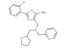 1-[2-(2-chlorophenyl)-5-methyl-1,3-oxazol-4-yl]-N-(2-pyridinylmethyl)-N-(tetrahydro-2-furanylmethyl)methanamine