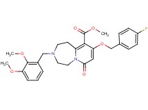 methyl 3-(2,3-dimethoxybenzyl)-9-[(4-fluorobenzyl)oxy]-7-oxo-1,2,3,4,5,7-hexahydropyrido[1,2-d][1,4]diazepine-10-carboxylate