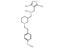 1-(3,5-dimethylisoxazol-4-yl)-N-({1-[2-(4-methoxyphenyl)ethyl]piperidin-3-yl}methyl)-N-methylmethanamine