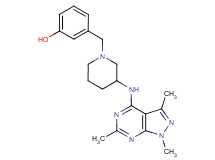 3-({3-[(1,3,6-trimethyl-1H-pyrazolo[3,4-d]pyrimidin-4-yl)amino]-1-piperidinyl}methyl)phenol