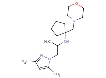 N-[2-(3,5-dimethyl-1H-pyrazol-1-yl)-1-methylethyl]-1-(morpholin-4-ylmethyl)cyclopentanamine