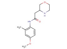 N-(4-methoxy-2-methylphenyl)-2-(3-morpholinyl)acetamide