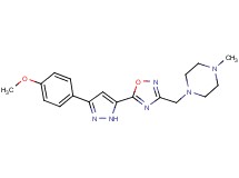 1-({5-[3-(4-methoxyphenyl)-1H-pyrazol-5-yl]-1,2,4-oxadiazol-3-yl}methyl)-4-methylpiperazine