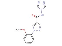 1-(2-methoxyphenyl)-N-4H-1,2,4-triazol-4-yl-1H-pyrazole-4-carboxamide