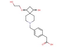 (4-{[(1R*,3S*)-1-hydroxy-3-(2-hydroxyethoxy)-7-azaspiro[3.5]non-7-yl]methyl}phenyl)acetic acid