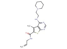 N-allyl-5-methyl-4-{[2-(1-piperidinyl)ethyl]amino}thieno[2,3-d]pyrimidine-6-carboxamide