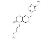 (4aS*,8aR*)-6-[(2-ethylpyrimidin-4-yl)methyl]-1-(4-hydroxybutyl)octahydro-1,6-naphthyridin-2(1H)-one