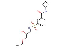 N-cyclobutyl-3-{[(3-ethoxy-2-hydroxypropyl)amino]sulfonyl}benzamide