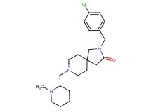 2-(4-chlorobenzyl)-8-[(1-methylpiperidin-2-yl)methyl]-2,8-diazaspiro[4.5]decan-3-one
