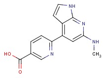 6-[6-(methylamino)-1H-pyrrolo[2,3-b]pyridin-4-yl]nicotinic acid