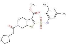methyl 6-(cyclopentylacetyl)-2-{[(3,5-dimethylphenyl)amino]sulfonyl}-4,5,6,7-tetrahydrothieno[2,3-c]pyridine-3-carboxylate