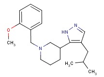 3-(4-isobutyl-1H-pyrazol-5-yl)-1-(2-methoxybenzyl)piperidine