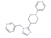 3-({2-[1-(4-pyridinyl)-4-piperidinyl]-1H-imidazol-1-yl}methyl)pyridine