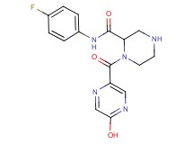 N-(4-fluorophenyl)-1-[(5-hydroxy-2-pyrazinyl)carbonyl]-2-piperazinecarboxamide