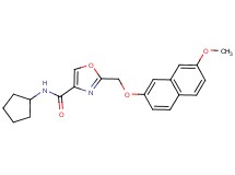 N-cyclopentyl-2-{[(7-methoxy-2-naphthyl)oxy]methyl}-1,3-oxazole-4-carboxamide