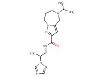 5-isopropyl-N-[2-(1H-1,2,4-triazol-1-yl)propyl]-5,6,7,8-tetrahydro-4H-pyrazolo[1,5-a][1,4]diazepine-2-carboxamide