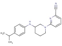 6-{3-[(4-isopropylphenyl)amino]-1-piperidinyl}-2-pyridinecarbonitrile