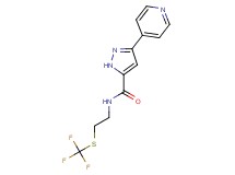 3-pyridin-4-yl-N-{2-[(trifluoromethyl)thio]ethyl}-1H-pyrazole-5-carboxamide