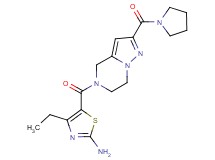 4-ethyl-5-{[2-(pyrrolidin-1-ylcarbonyl)-6,7-dihydropyrazolo[1,5-a]pyrazin-5(4H)-yl]carbonyl}-1,3-thiazol-2-amine