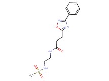 N-{2-[(methylsulfonyl)amino]ethyl}-3-(3-phenyl-1,2,4-oxadiazol-5-yl)propanamide