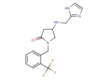 4-[(1H-imidazol-2-ylmethyl)amino]-1-[2-(trifluoromethyl)benzyl]-2-pyrrolidinone