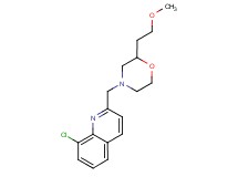8-chloro-2-{[2-(2-methoxyethyl)morpholin-4-yl]methyl}quinoline