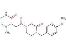 1-(4-methoxybenzyl)-4-[(1-methyl-3-oxo-2-piperazinyl)acetyl]-2-piperazinone