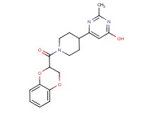 6-[1-(2,3-dihydro-1,4-benzodioxin-2-ylcarbonyl)-4-piperidinyl]-2-methyl-4-pyrimidinol