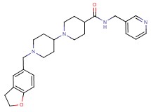 1'-(2,3-dihydro-1-benzofuran-5-ylmethyl)-N-(3-pyridinylmethyl)-1,4'-bipiperidine-4-carboxamide