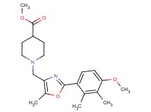 methyl 1-{[2-(4-methoxy-2,3-dimethylphenyl)-5-methyl-1,3-oxazol-4-yl]methyl}piperidine-4-carboxylate