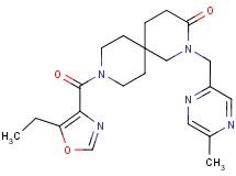 9-[(5-ethyl-1,3-oxazol-4-yl)carbonyl]-2-[(5-methylpyrazin-2-yl)methyl]-2,9-diazaspiro[5.5]undecan-3-one