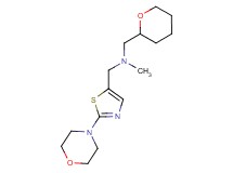 N-methyl-1-(2-morpholin-4-yl-1,3-thiazol-5-yl)-N-(tetrahydro-2H-pyran-2-ylmethyl)methanamine