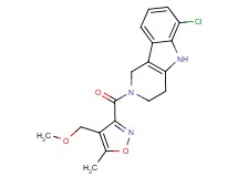 6-chloro-2-{[4-(methoxymethyl)-5-methyl-3-isoxazolyl]carbonyl}-2,3,4,5-tetrahydro-1H-pyrido[4,3-b]indole