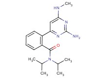 2-[2-amino-6-(methylamino)pyrimidin-4-yl]-N,N-diisopropylbenzamide