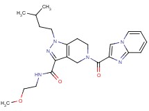 5-(imidazo[1,2-a]pyridin-2-ylcarbonyl)-N-(2-methoxyethyl)-1-(3-methylbutyl)-4,5,6,7-tetrahydro-1H-pyrazolo[4,3-c]pyridine-3-carboxamide