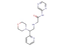2-[(2-morpholin-4-yl-2-pyridin-2-ylethyl)amino]-N-pyrazin-2-ylacetamide