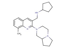 N-{[2-(hexahydropyrrolo[1,2-a]pyrazin-2(1H)-yl)-8-methyl-3-quinolinyl]methyl}cyclopentanamine