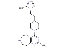 2-methyl-4-{4-[2-(2-methyl-1H-imidazol-1-yl)ethyl]-1-piperidinyl}-6,7,8,9-tetrahydro-5H-pyrimido[4,5-d]azepine dihydrochloride