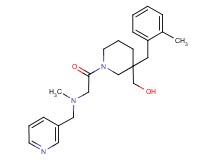 {3-(2-methylbenzyl)-1-[N-methyl-N-(3-pyridinylmethyl)glycyl]-3-piperidinyl}methanol