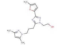 2-[5-[3-(3,5-dimethyl-1H-pyrazol-1-yl)propyl]-3-(5-methyl-2-furyl)-1H-1,2,4-triazol-1-yl]ethanol